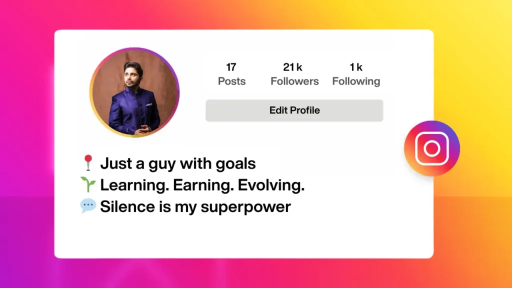 Instagram bio for boys simple