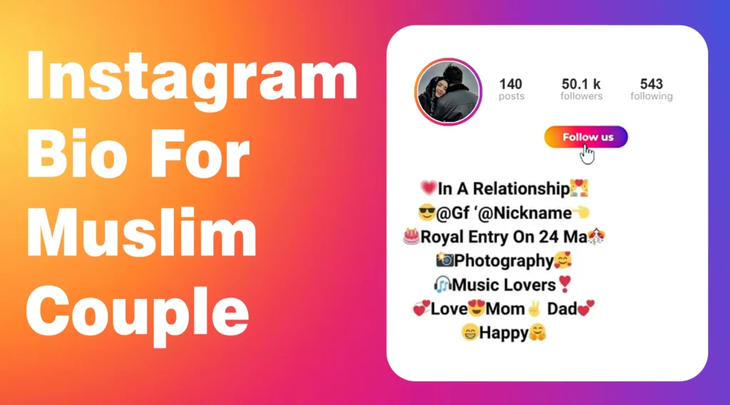 Instagram bio for muslim couple