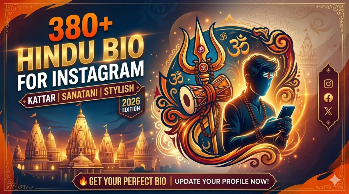380+ Hindu Bio For Instagram (Kattar, Sanatani & Stylish 2026)